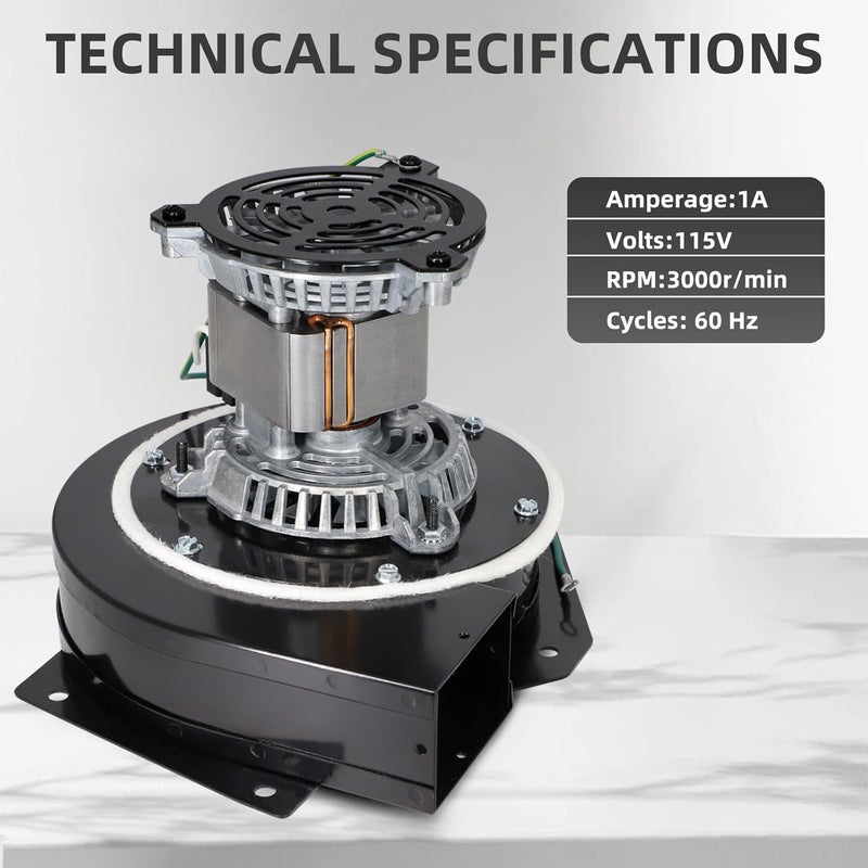 Criditpid BLW00889 Draft Inducer Blower Motor Fits Trane and American Standard Furnace, Replaces for BLW01437, BLW00473, BLW01312, BLW00888, BLW00887, BLW00869, BLW00522. - Image 2